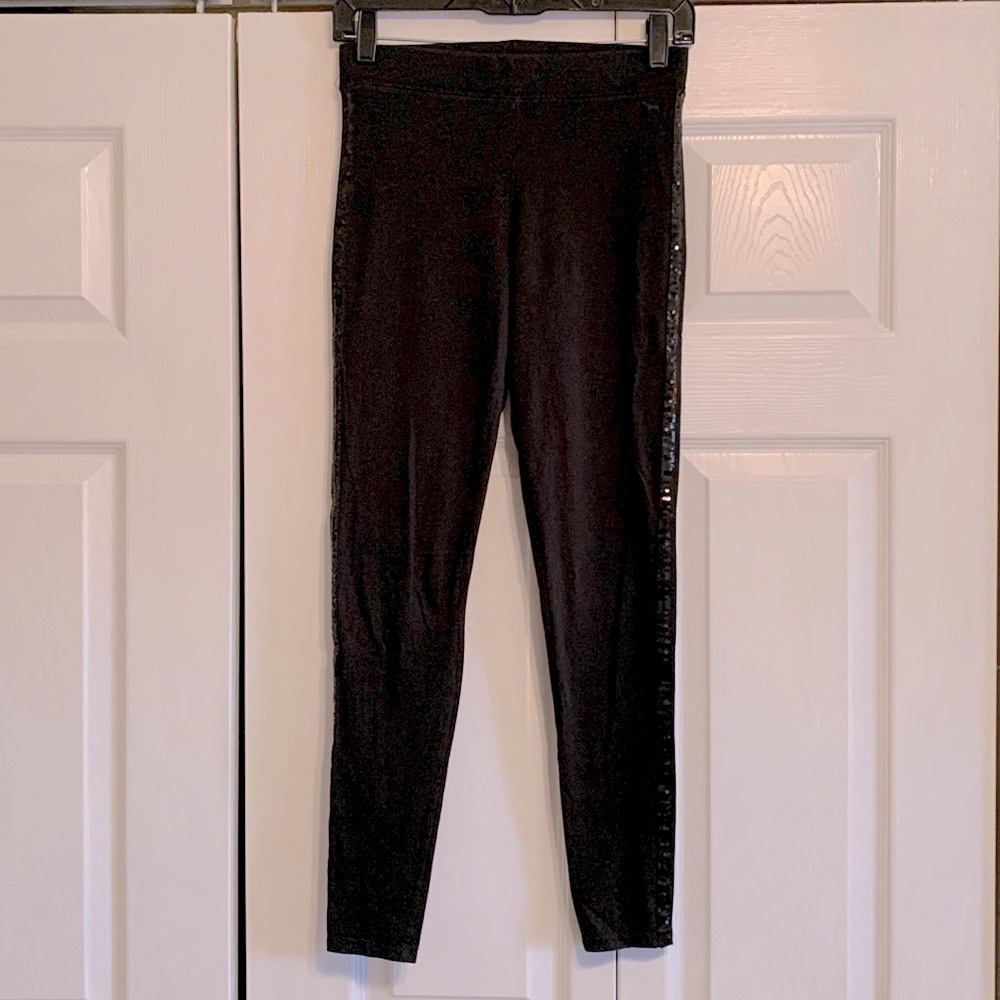 Victoria Secret, leggings with sequined side stripe